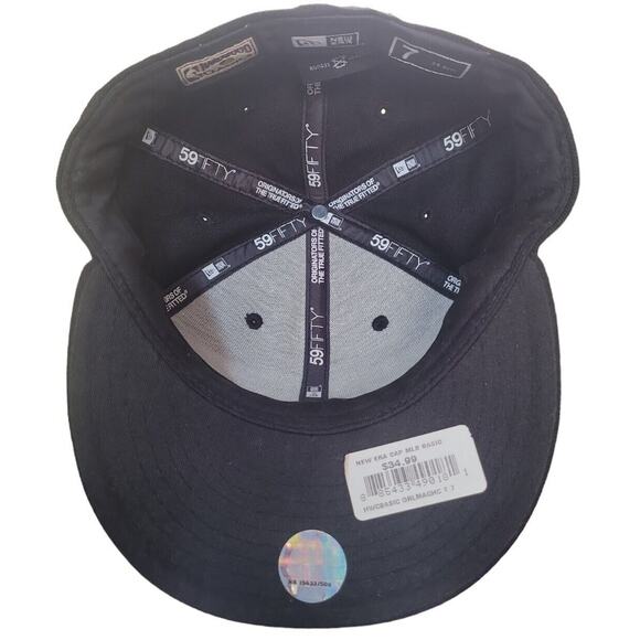 NWT New Era 59Fifty Fitted Hat Size 7 Orlando Magic Black Retro NBA Cap - Picture 5 of 5